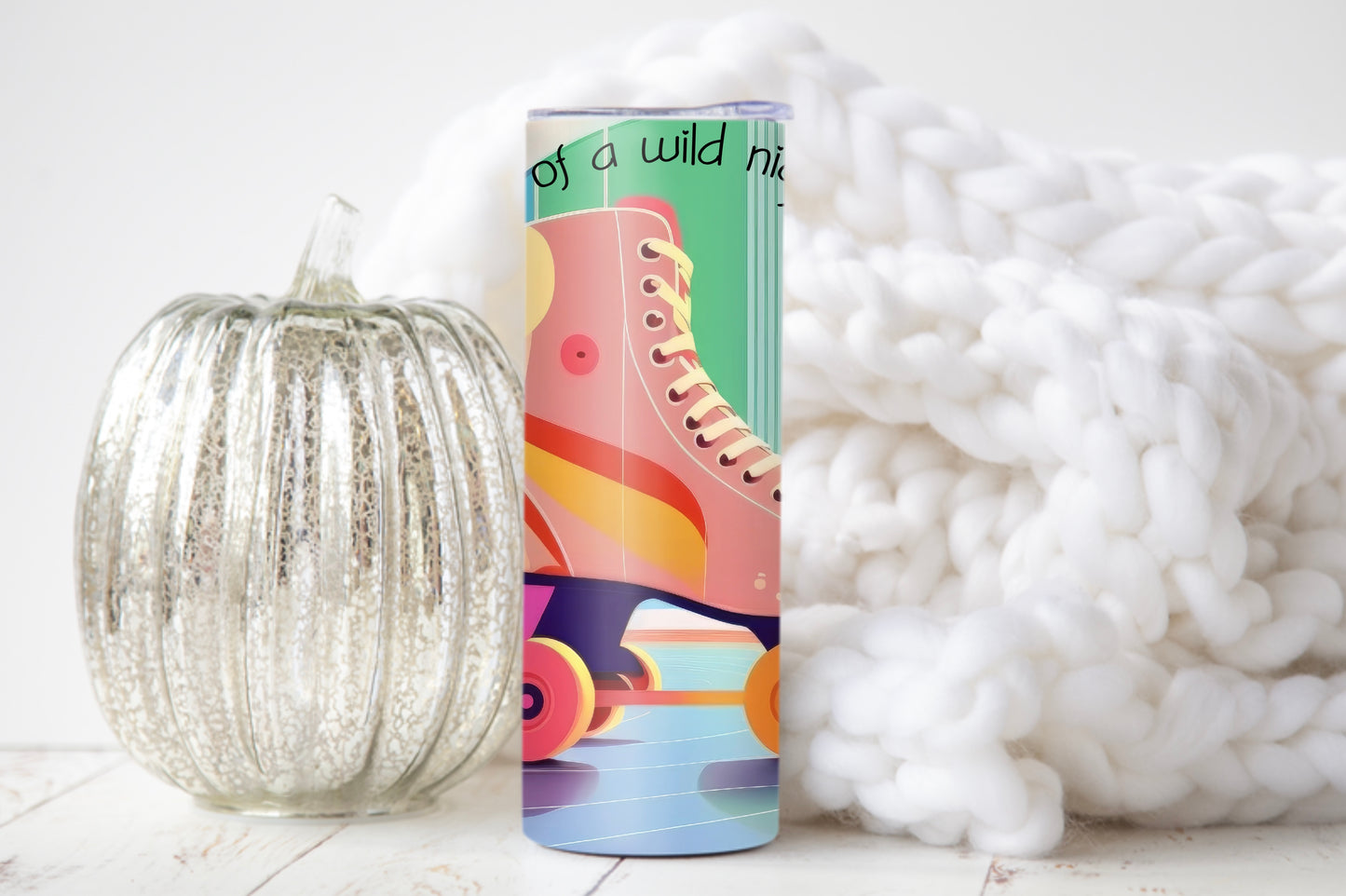 Retro Roller Skating Tumbler – Nostalgic Skater Cup for 80s & 90s Kids - Sippincity
