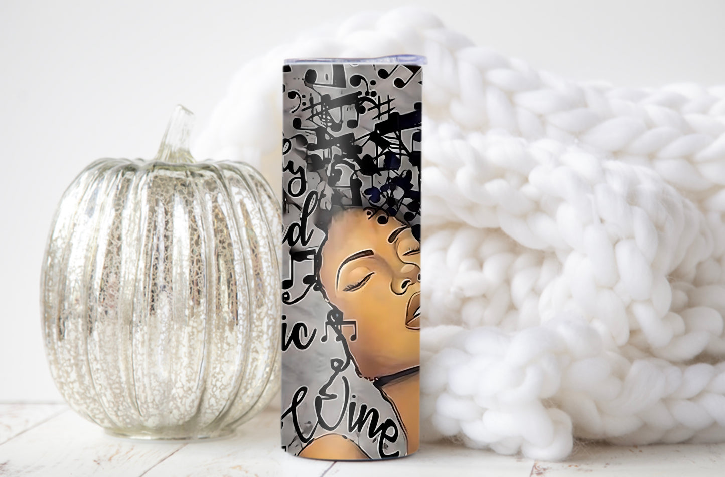 Easily Distracted by Music and Wine Tumbler – 20oz Insulated Cup for Music & Wine Lovers - Sippincity