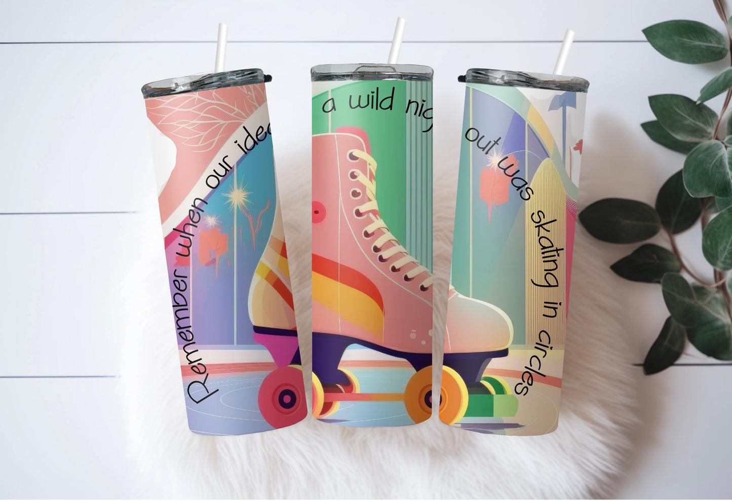 Retro Roller Skating Tumbler – Nostalgic Skater Cup for 80s & 90s Kids - Sippincity