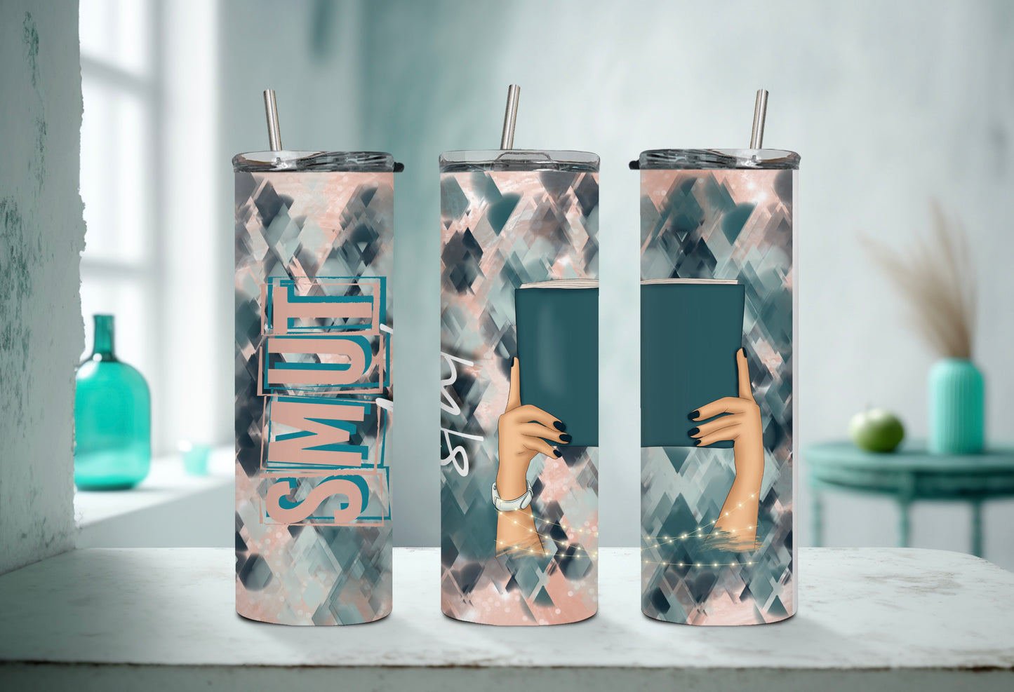 Smut Slut Dark Romance Book Lover Tumbler - 20 oz Stainless Steel - Sippincity