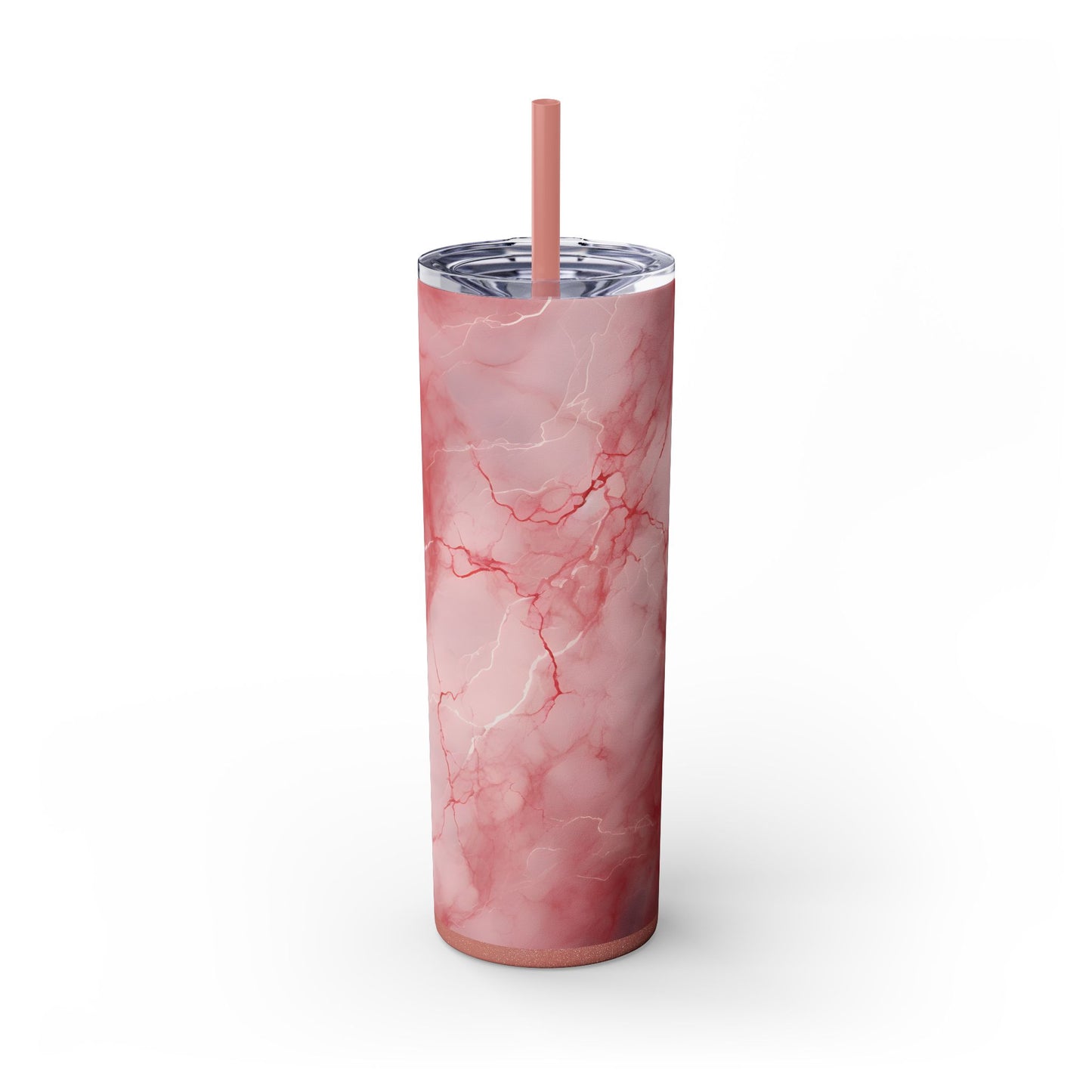 Colorful Pink Marble Travel Tumbler – Perfect for On-the-Go - Sippincity
