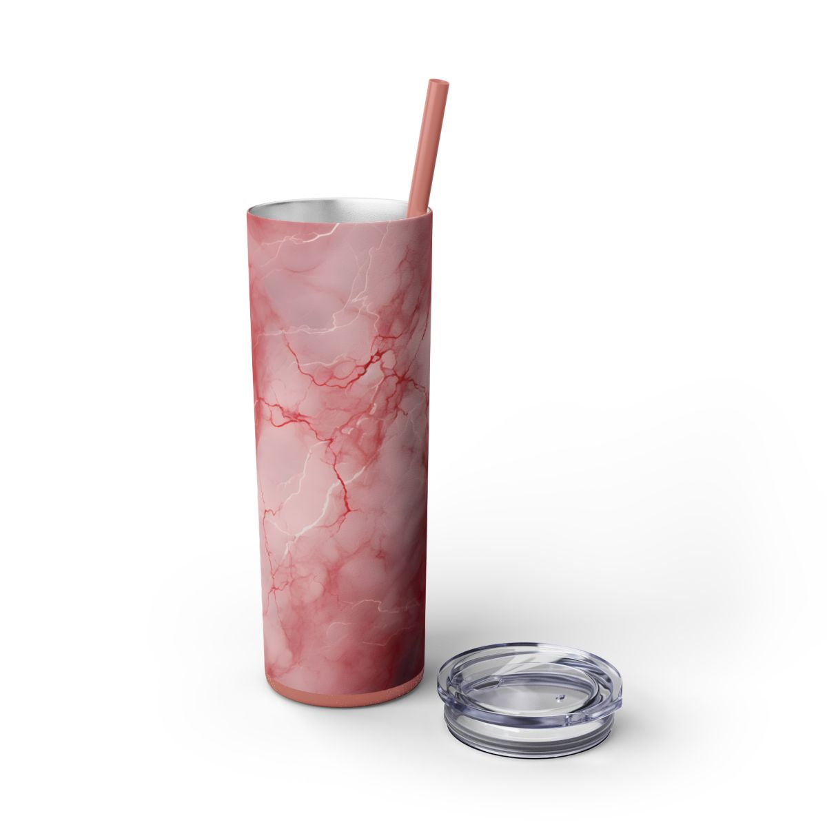 Colorful Pink Marble Travel Tumbler – Perfect for On-the-Go - Sippincity