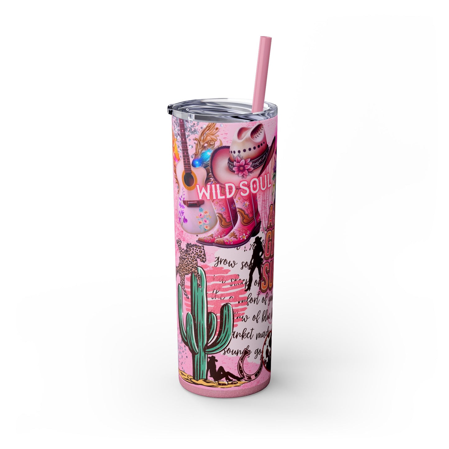 Cowgirl Western Boots Design Tumbler 20 oz - Sippincity