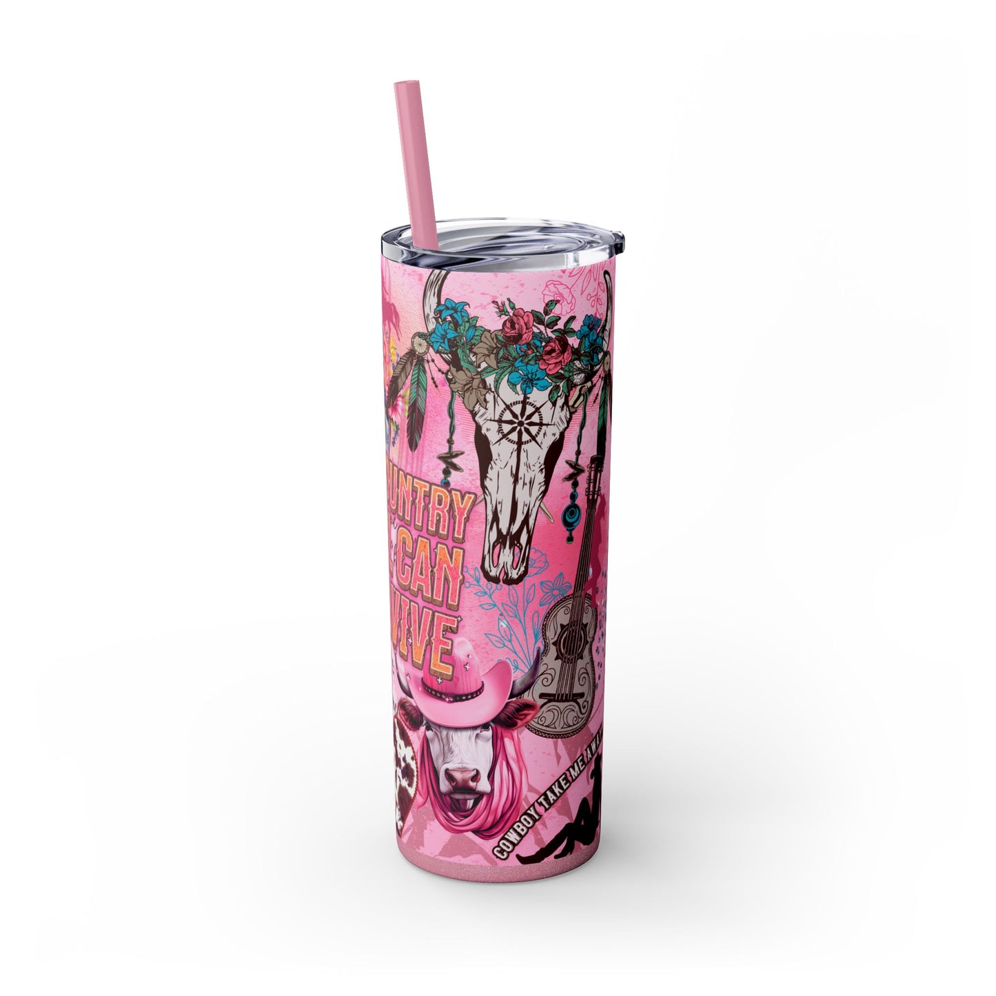 Cowgirl Western Boots Design Tumbler 20 oz - Sippincity