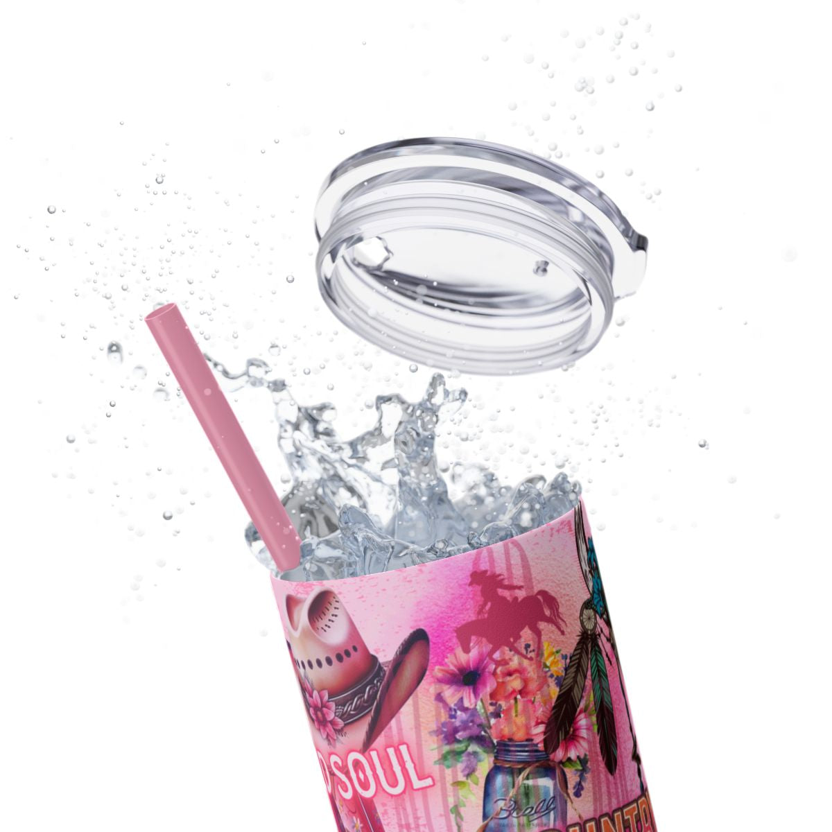 Cowgirl Western Boots Design Tumbler 20 oz - Sippincity