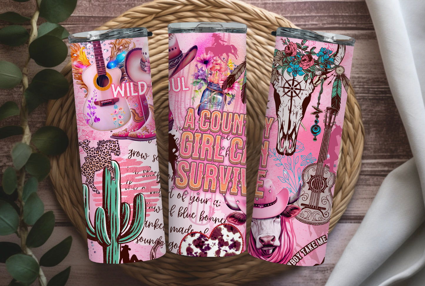Cowgirl Western Boots Design Tumbler 20 oz - Sippincity