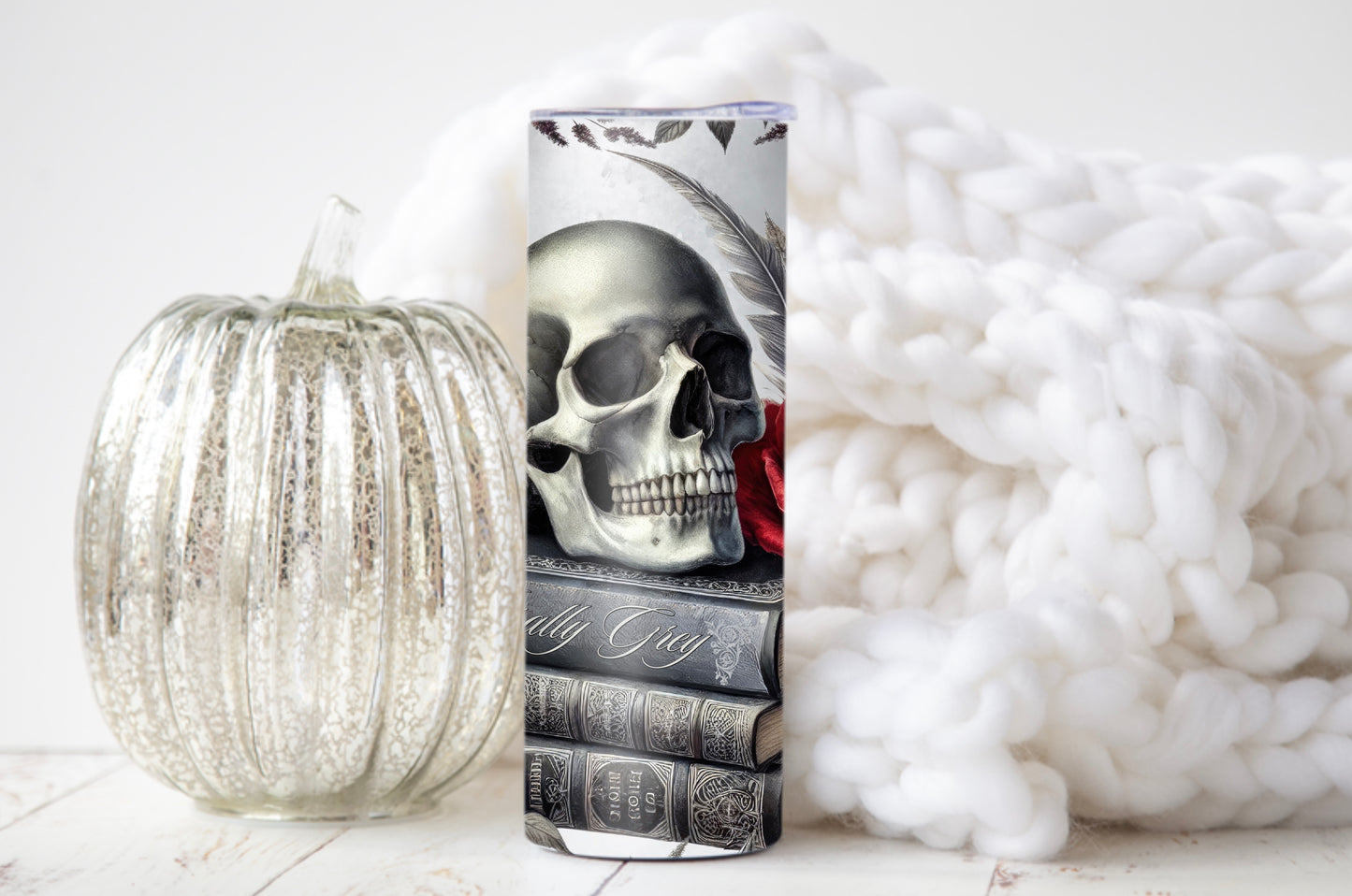 Bookish Gothic Romance Tumbler -Morally Grey Character Gift - Sippincity