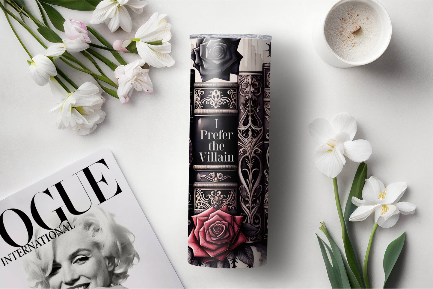 Dark Romance Fantasy Villain Lover 20 oz Skinny Tumbler - Sippincity