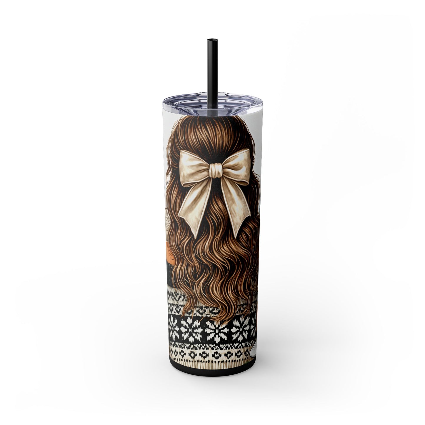 Festive Christmas Book Lover Tumbler-Cozy Reading & Coffee Mug - Sippincity