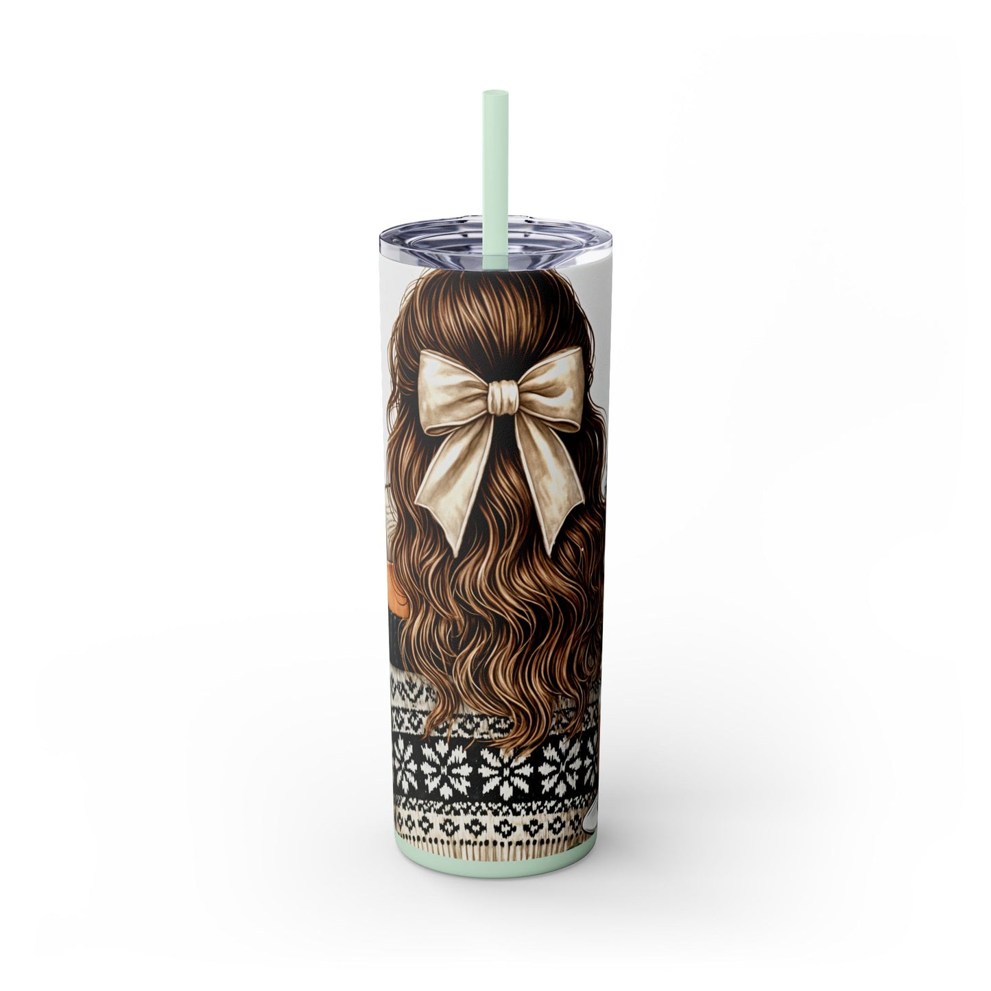 Festive Christmas Book Lover Tumbler-Cozy Reading & Coffee Mug - Sippincity