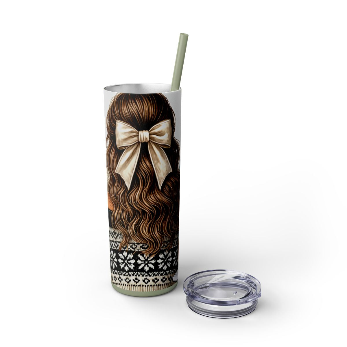 Festive Christmas Book Lover Tumbler-Cozy Reading & Coffee Mug - Sippincity