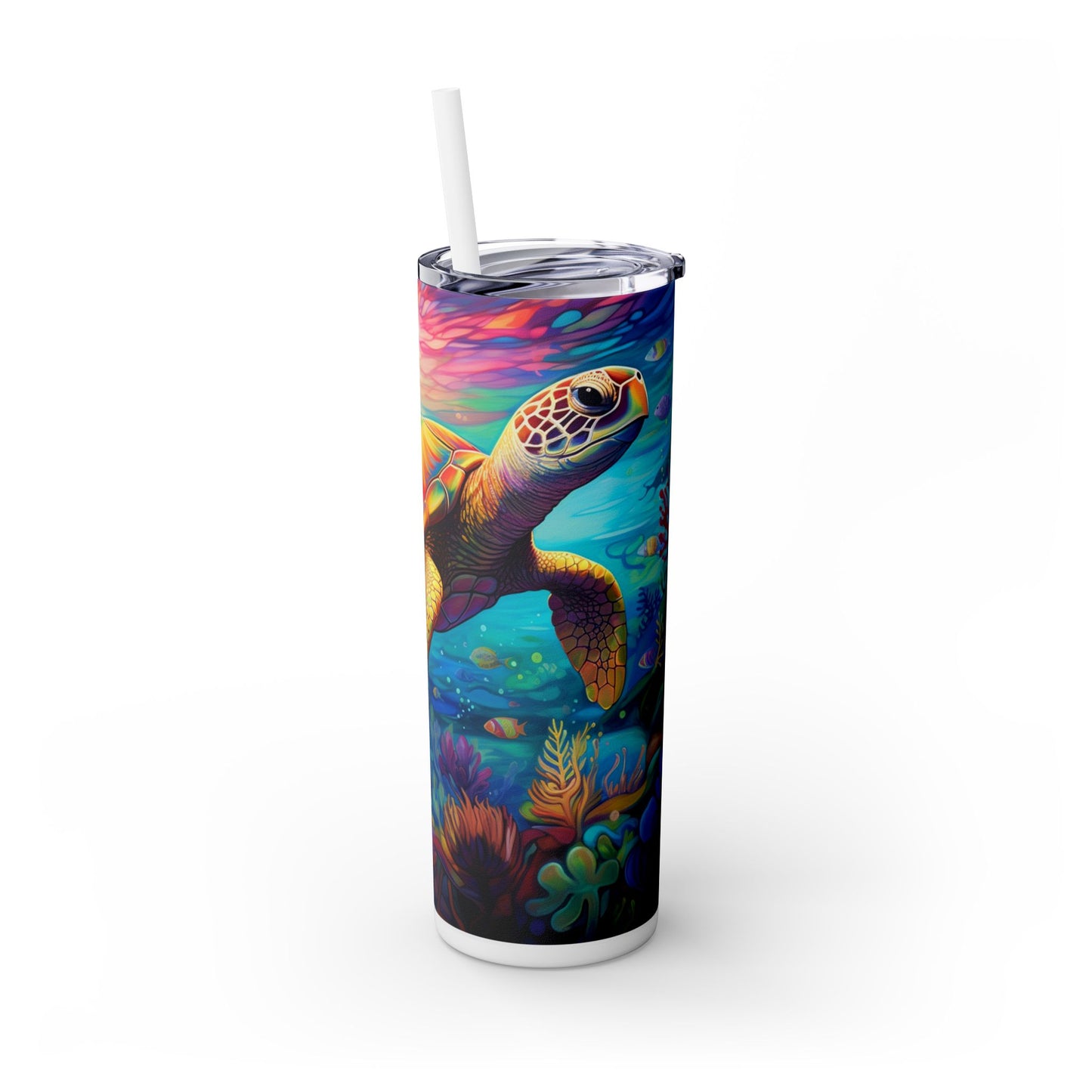 Ocean Sea Turtle 20 oz Tumbler – Stunning Marine Life Design - Sippincity
