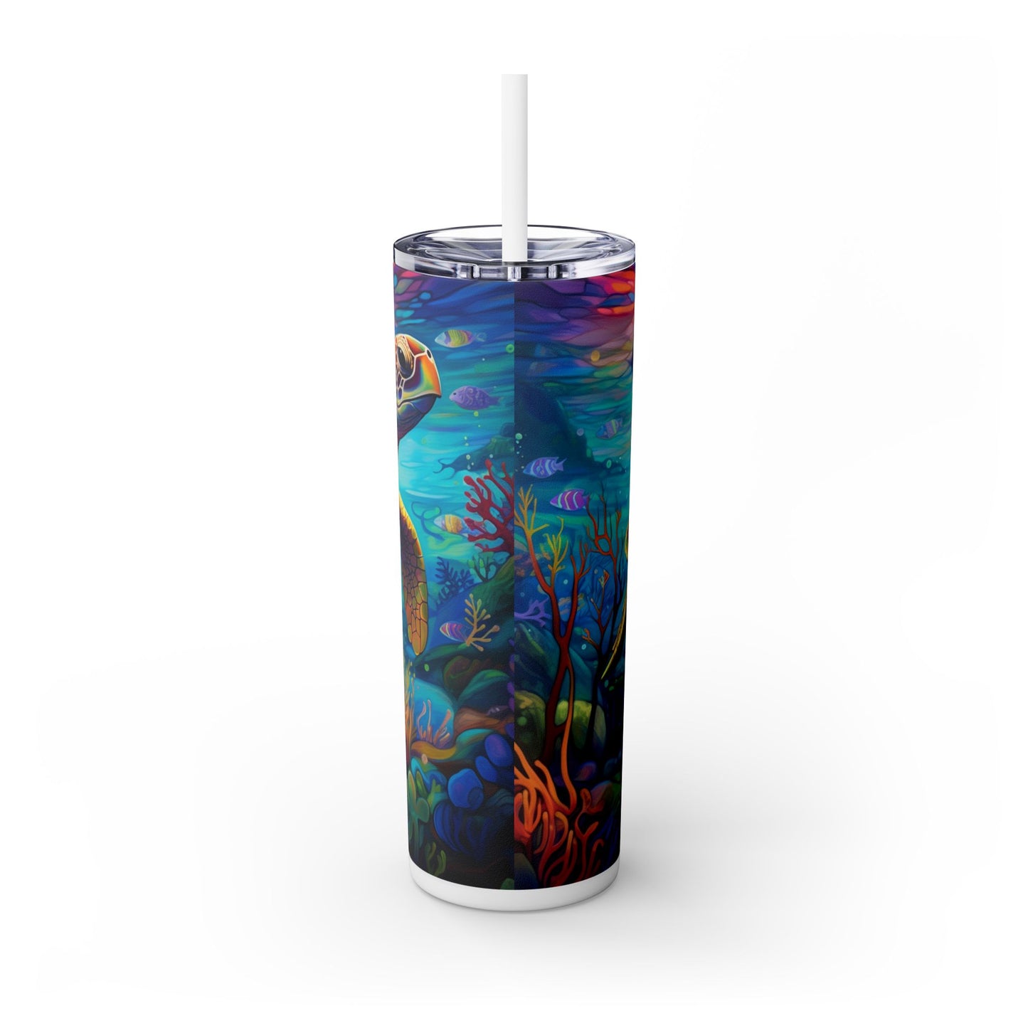 Ocean Sea Turtle 20 oz Tumbler – Stunning Marine Life Design - Sippincity