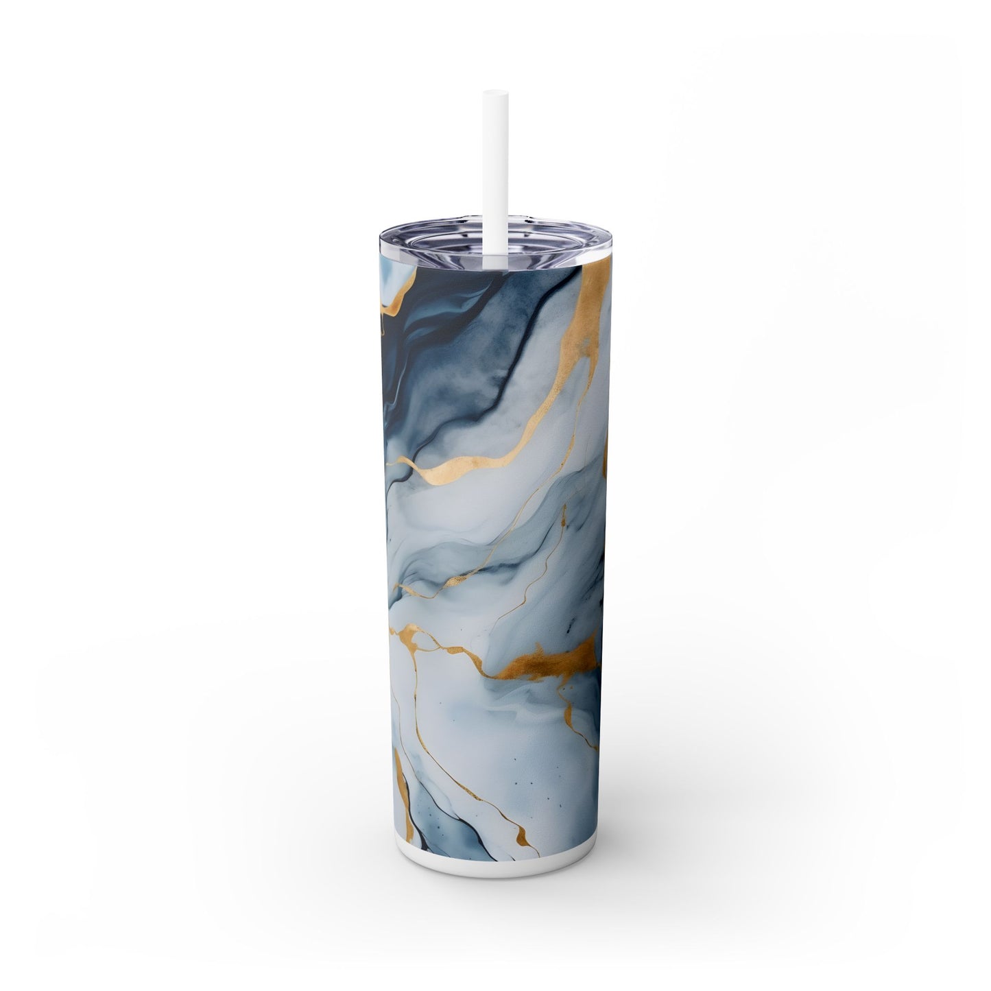 Colorful Blue Marble Insulated Tumbler – 20 oz - Sippincity