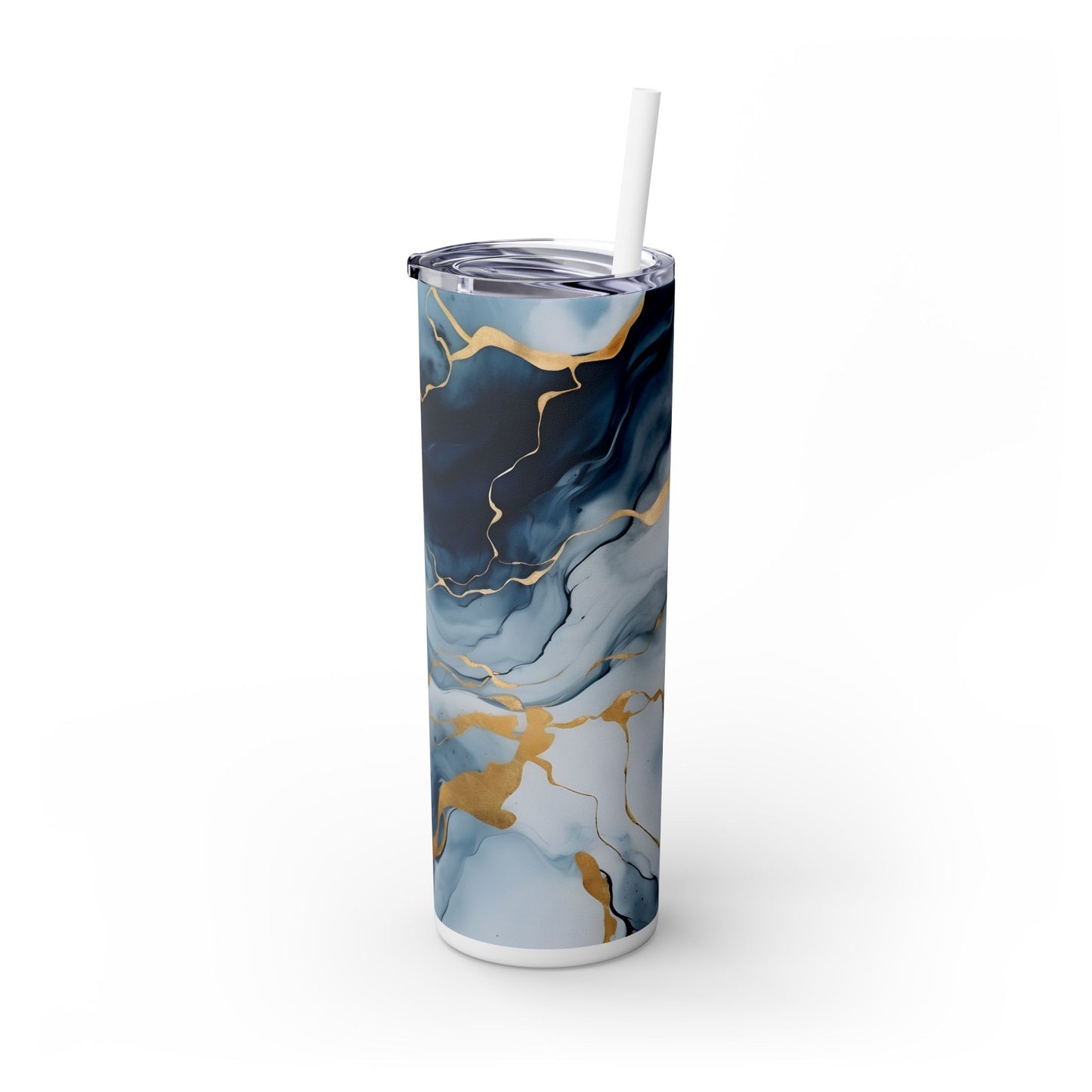 Colorful Blue Marble Insulated Tumbler – 20 oz - Sippincity