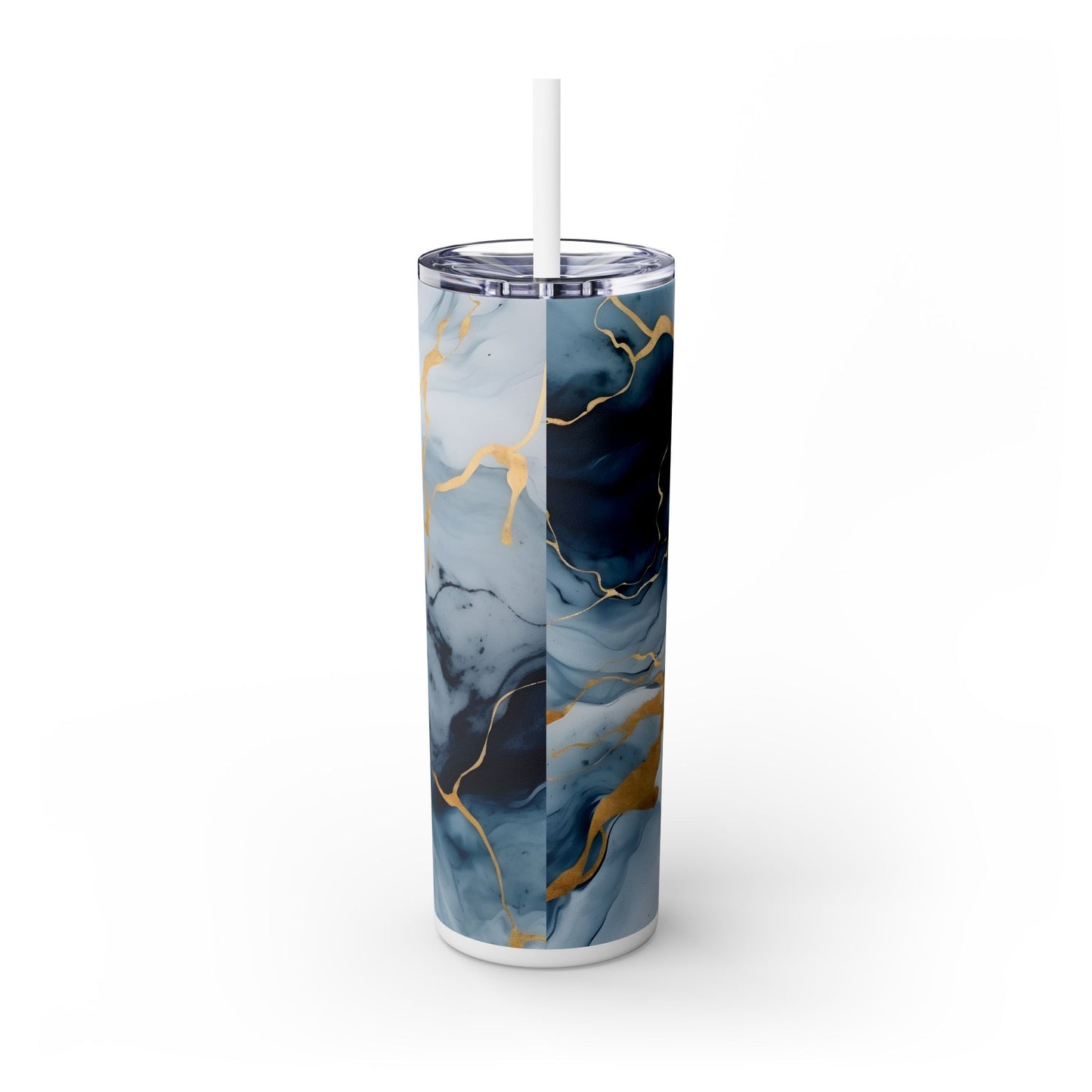 Colorful Blue Marble Insulated Tumbler – 20 oz - Sippincity