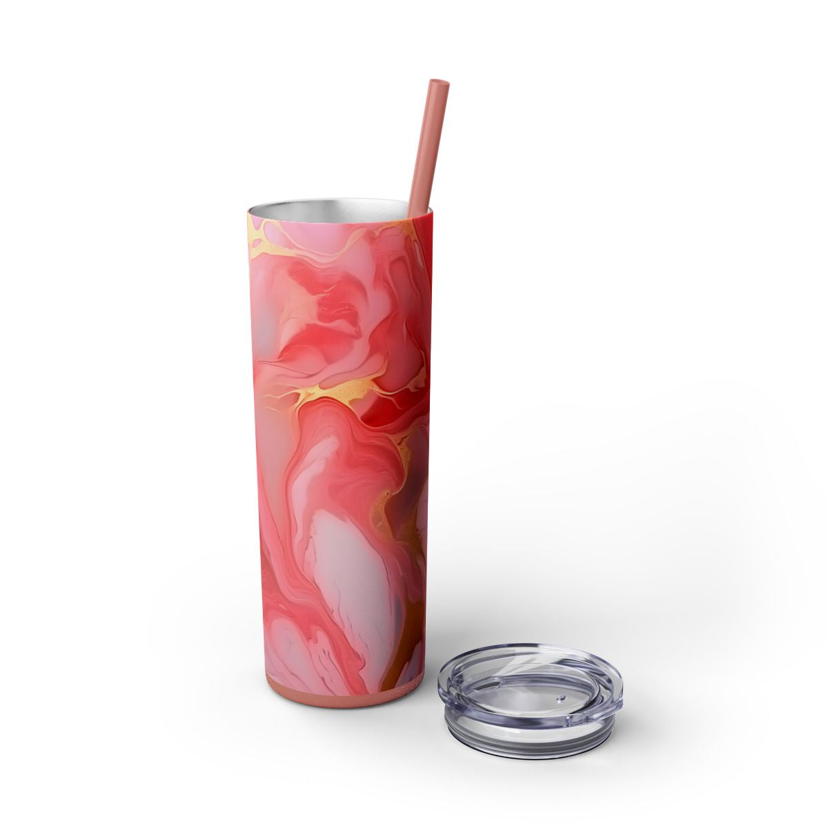 Pink Colorful Marble 20 oz Tumbler – Vibrant & Elegant Drinkware - Sippincity