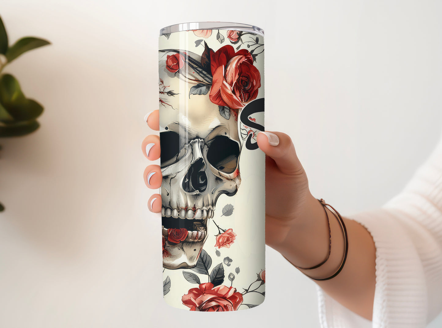 Skull & Roses Spicy Book Club Tumbler - Dark Romance Mug - Sippincity