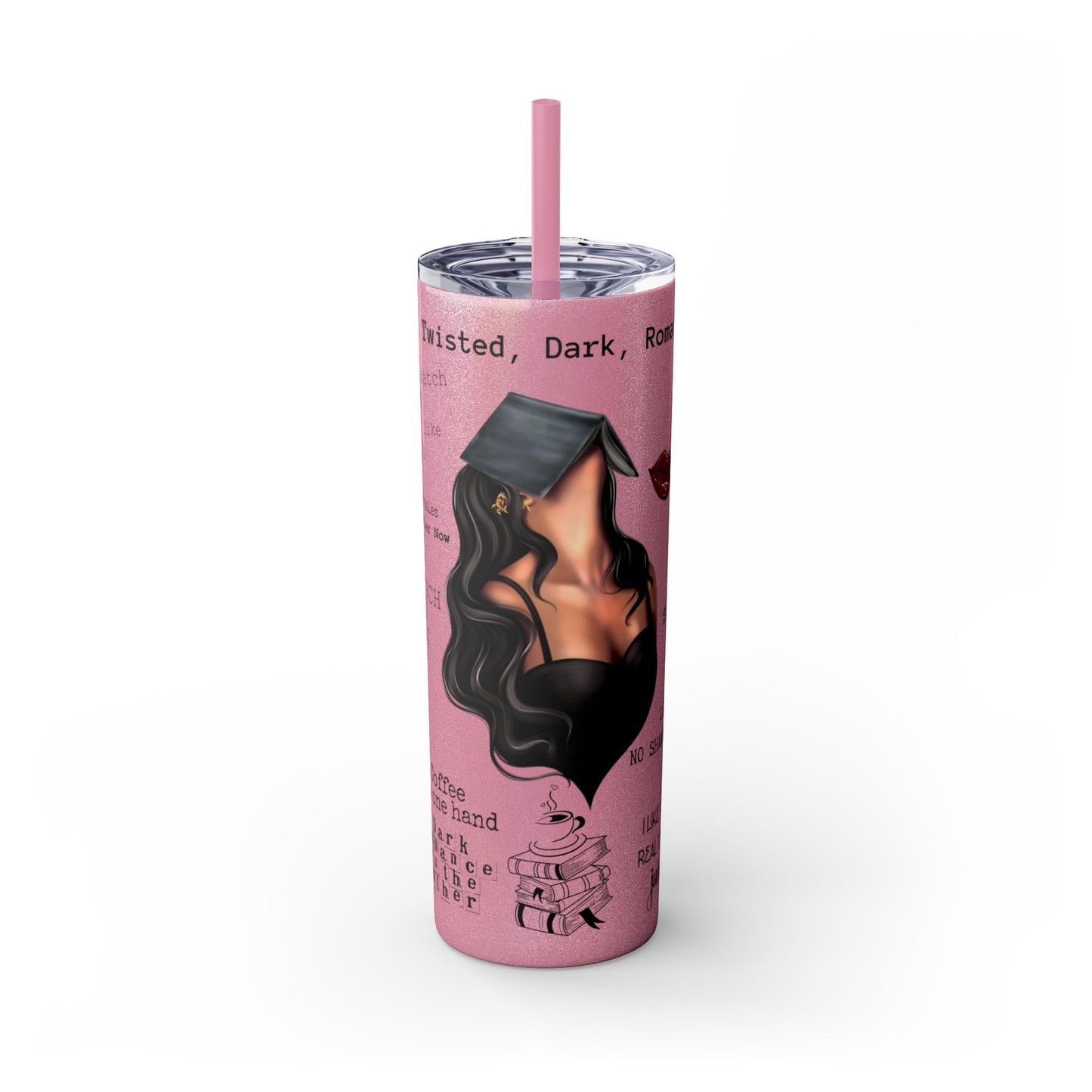 Smut Slut Book Reader 20 oz Skinny Tumbler – Spicy Book Lover Cup - Sippincity