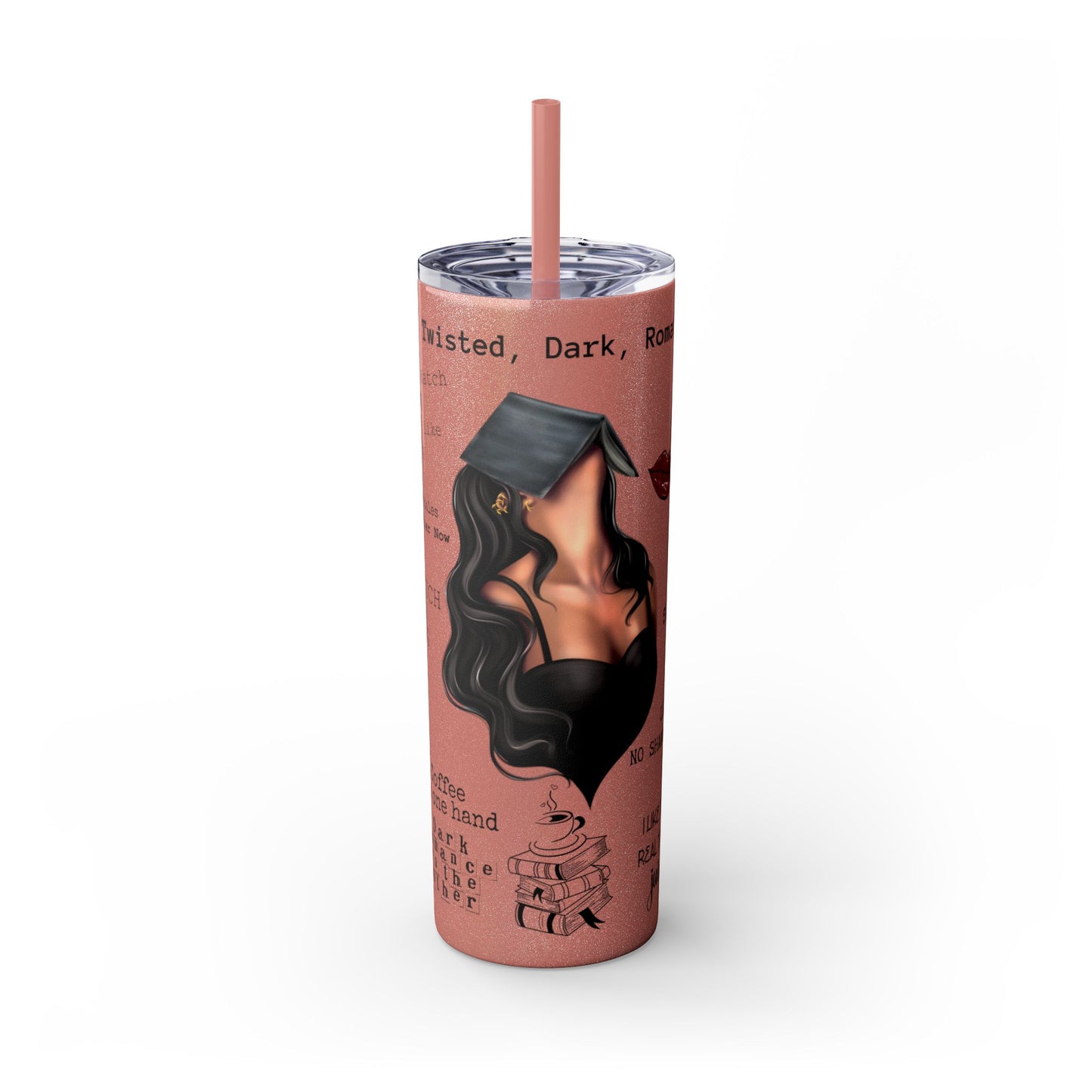 Smut Slut Book Reader 20 oz Skinny Tumbler – Spicy Book Lover Cup - Sippincity