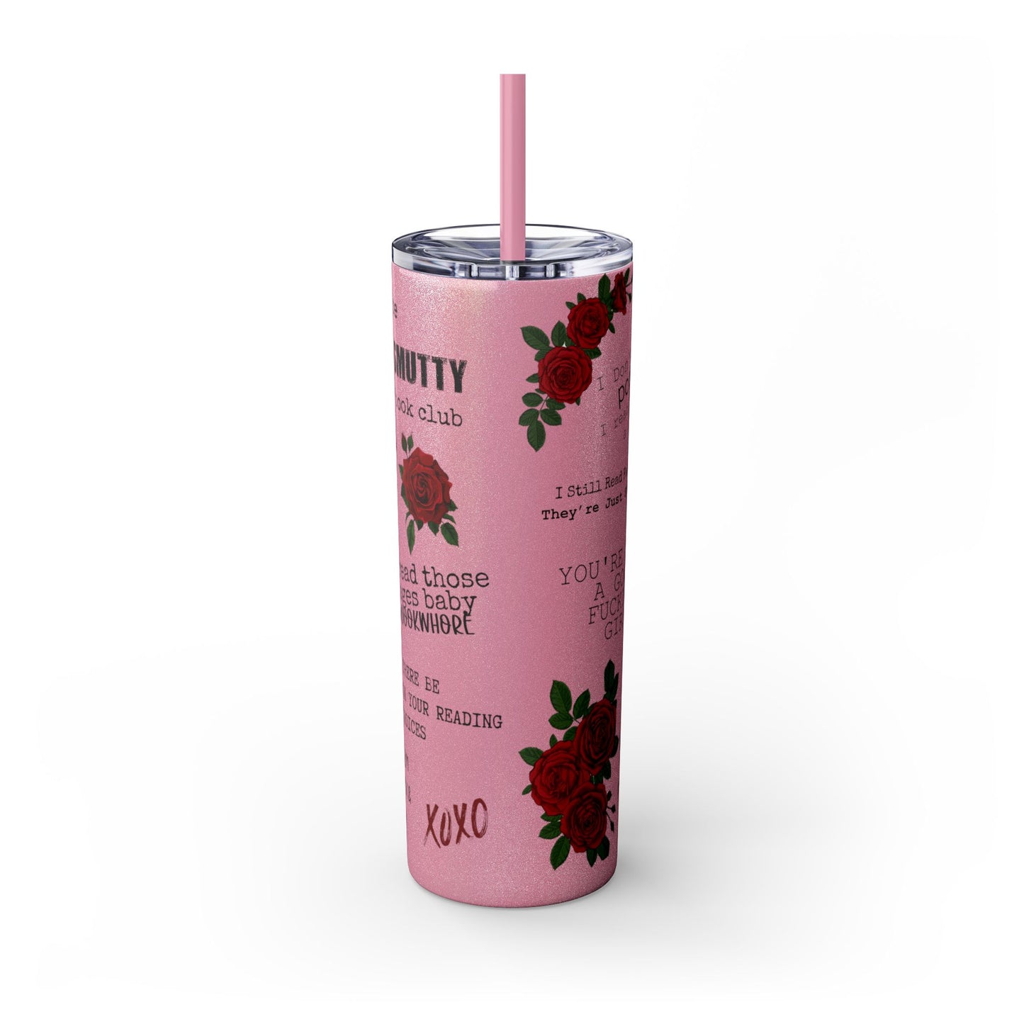 Smut Slut Book Reader 20 oz Skinny Tumbler – Spicy Book Lover Cup - Sippincity