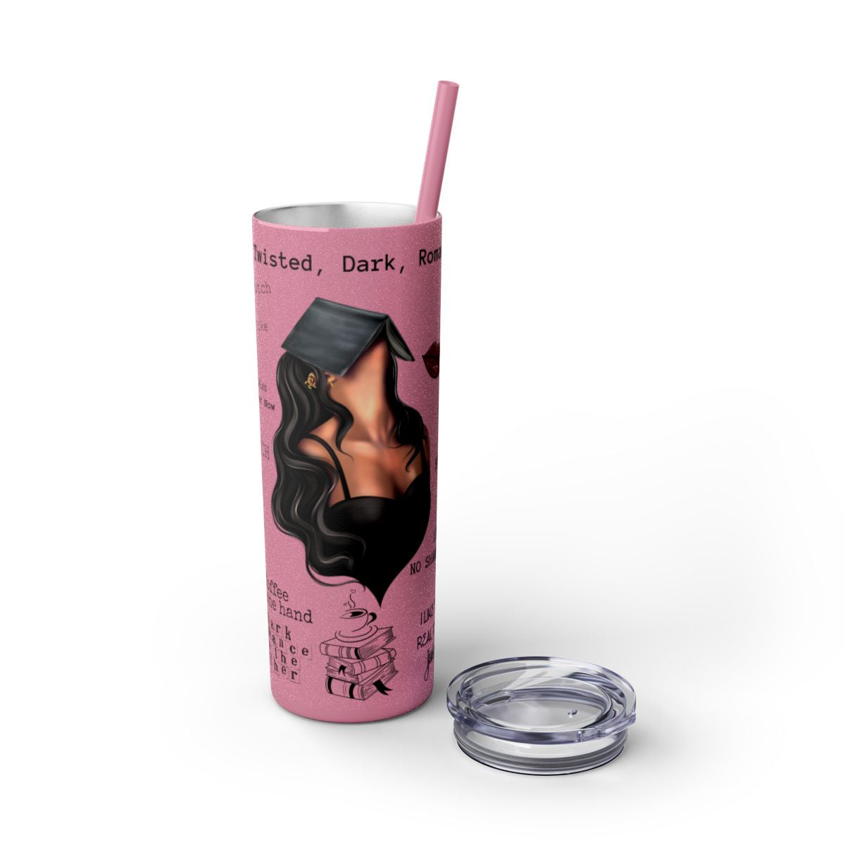Smut Slut Book Reader 20 oz Skinny Tumbler – Spicy Book Lover Cup - Sippincity