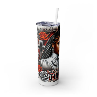 20 oz Faith Tumbler – This Battle Belongs to the Lord Design