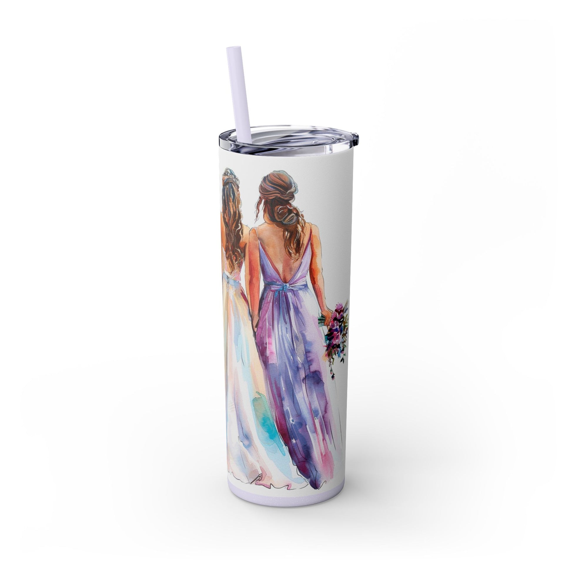 Elegant Bride Tumbler – Watercolor Wedding Gift for Future Mrs. - Sippincity