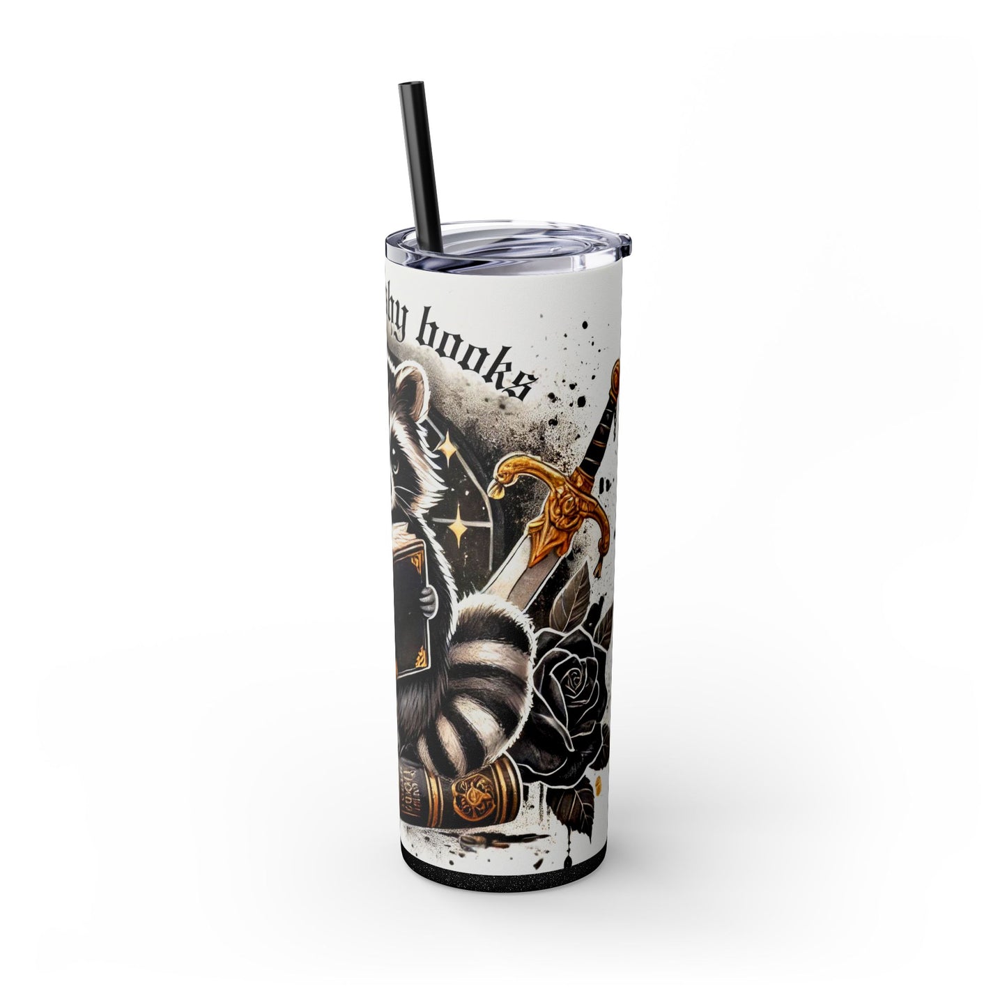 Funny Raccoon Book Lover 20 oz Tumbler – Smut Reader Gift - Sippincity