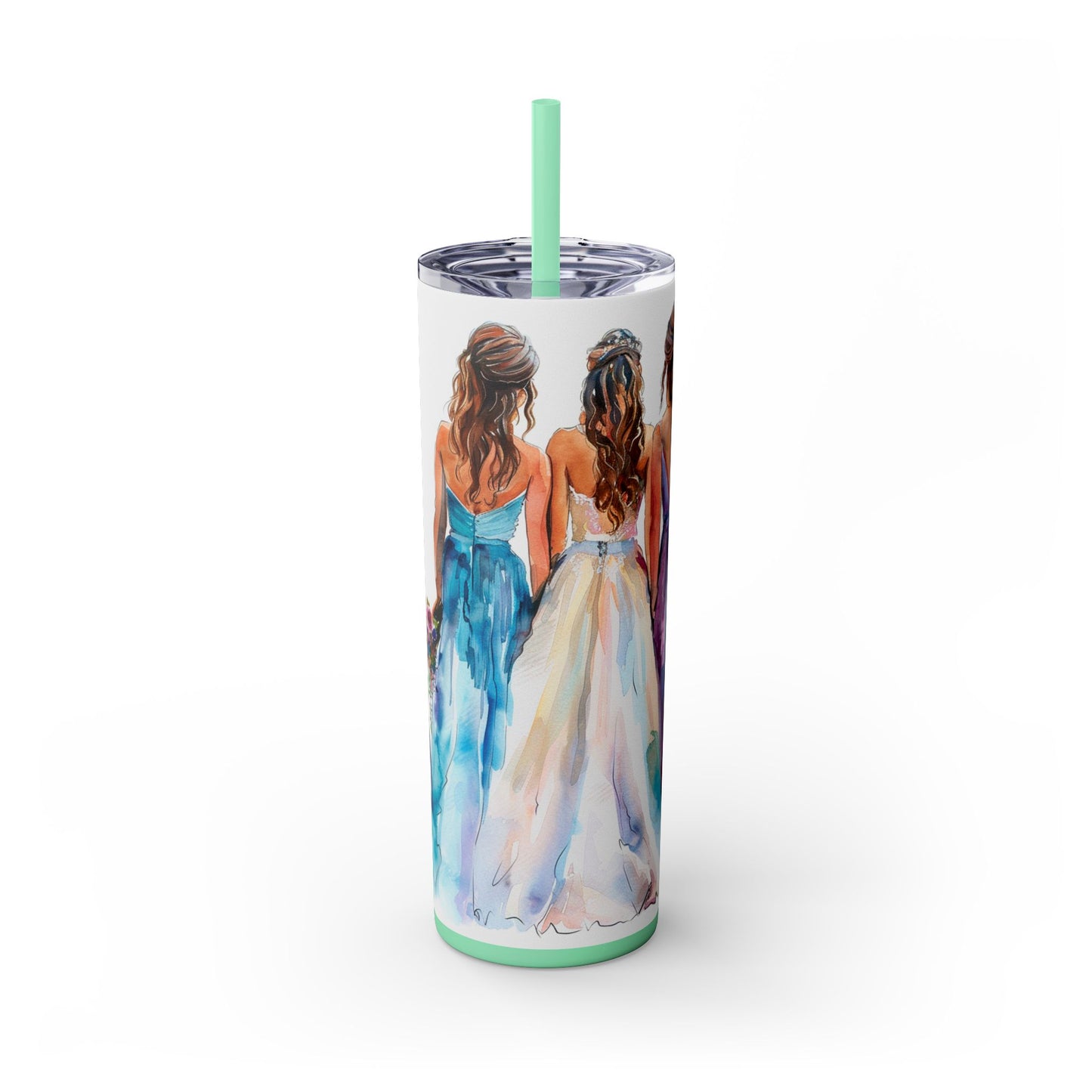 Elegant Bride Tumbler – Watercolor Wedding Gift for Future Mrs. - Sippincity
