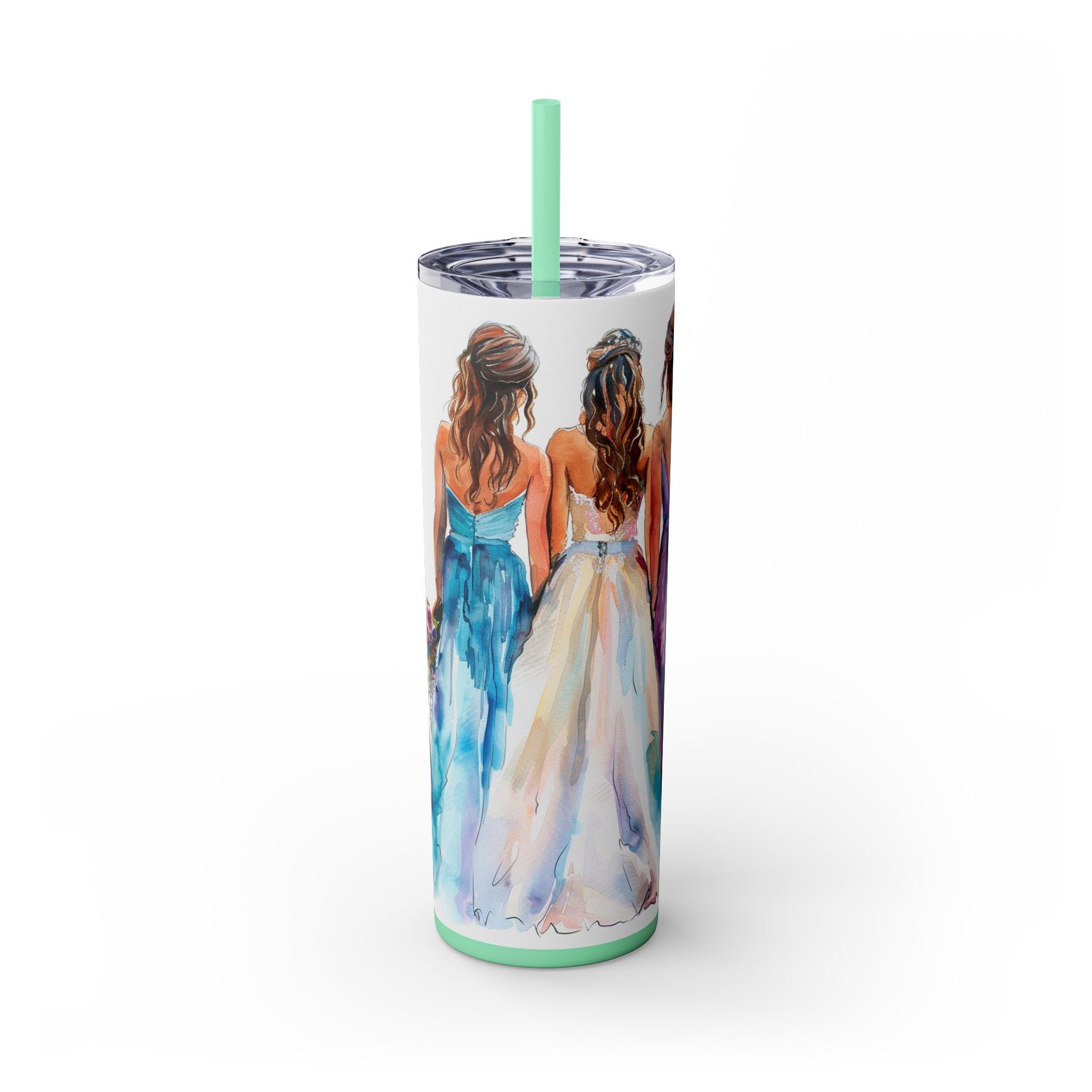 Elegant Bride Tumbler – Watercolor Wedding Gift for Future Mrs. - Sippincity