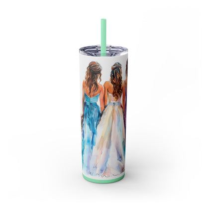 Elegant Bride Tumbler – Watercolor Wedding Gift for Future Mrs. - Sippincity