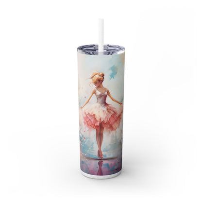 3D Ballet Tutu 20 oz Skinny Insulated Tumbler – Gift for Her