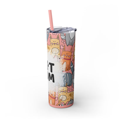 Purrfect Cat Mom 20 oz Tumbler – Adorable Cat Design for Everyday Use