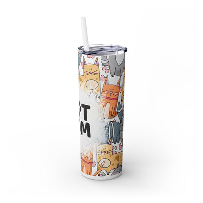 Purrfect Cat Mom 20 oz Tumbler – Adorable Cat Design for Everyday Use