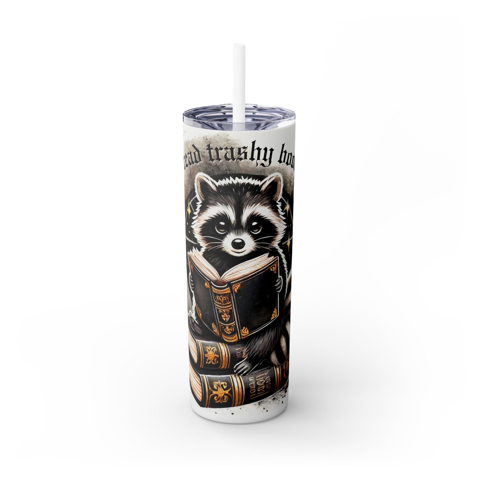 Funny Raccoon Book Lover 20 oz Tumbler – Smut Reader Gift - Sippincity