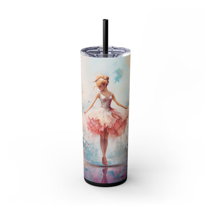 3D Ballet Tutu 20 oz Skinny Insulated Tumbler – Gift for Her