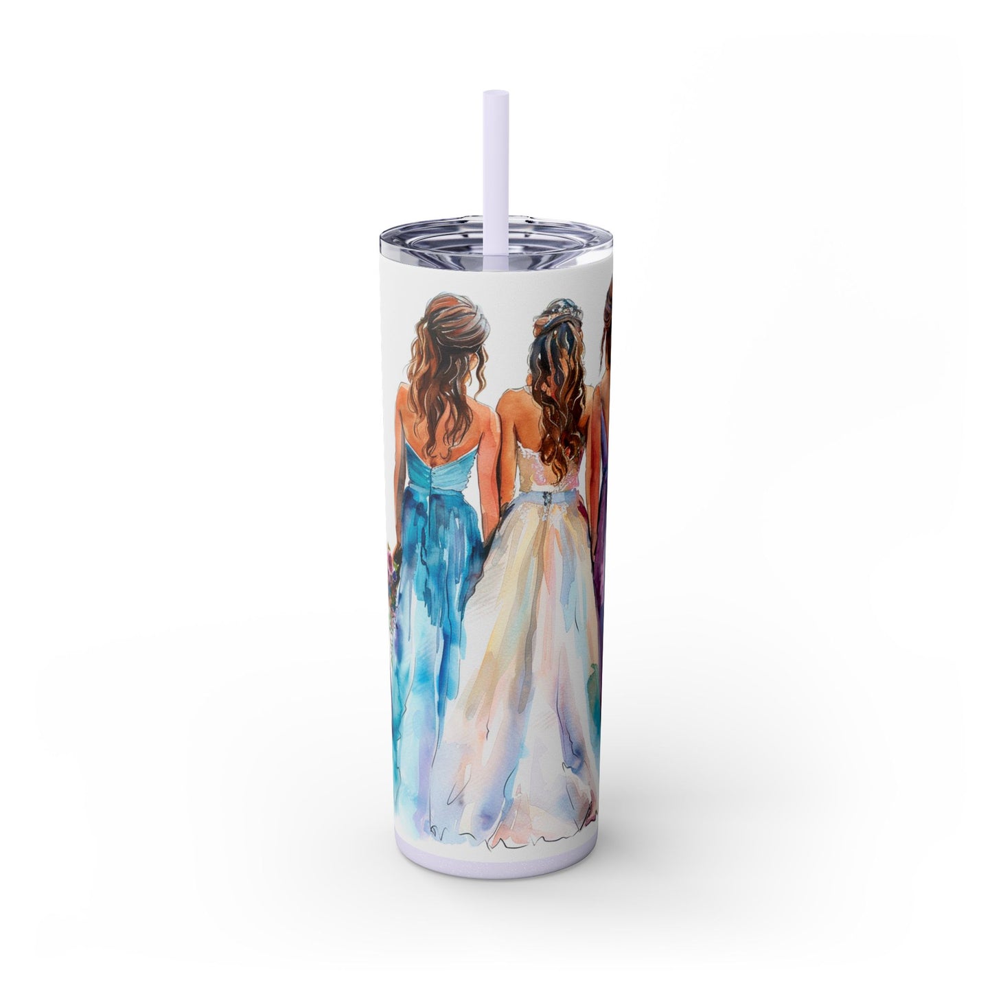 Elegant Bride Tumbler – Watercolor Wedding Gift for Future Mrs. - Sippincity