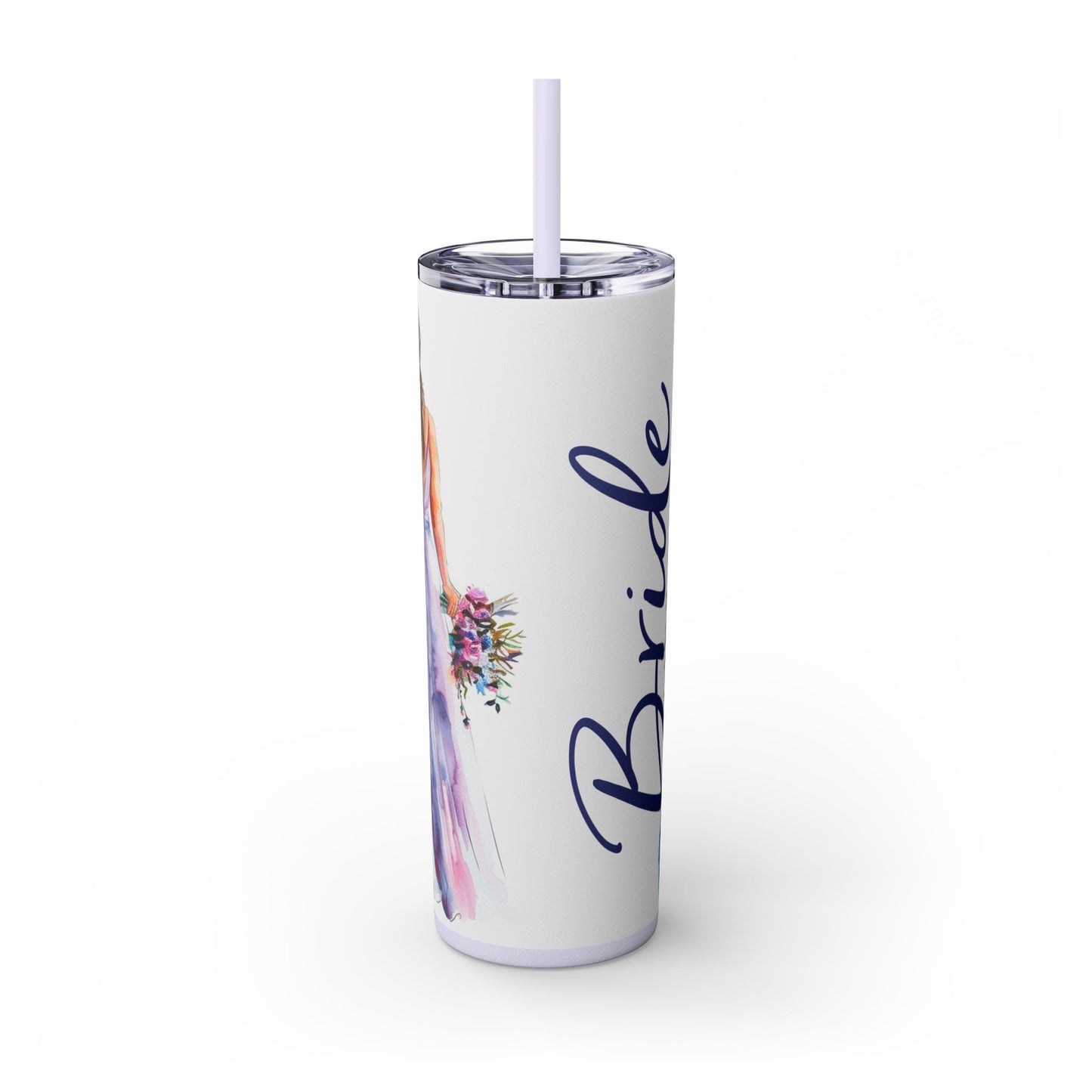 Elegant Bride Tumbler – Watercolor Wedding Gift for Future Mrs. - Sippincity