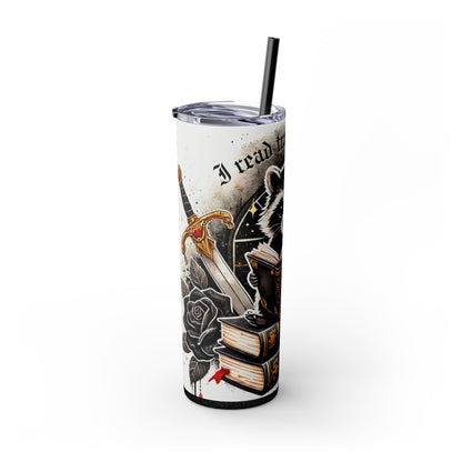 Funny Raccoon Book Lover 20 oz Tumbler – Smut Reader Gift - Sippincity