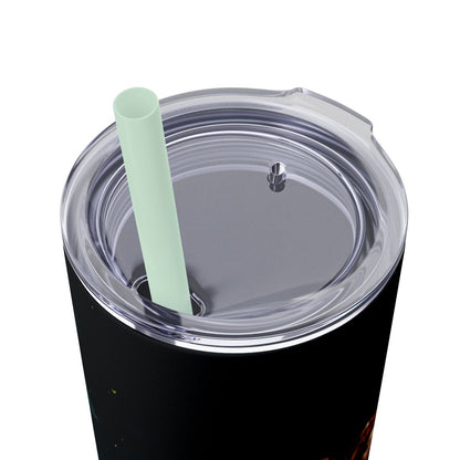 Fairycore Black Mermaid Tumbler Black Girl Magic – 20oz Skinny Cup with Lids & Straw - Sippincity