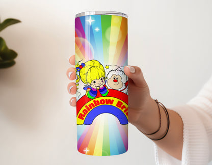 Rainbow Brite 20 oz Tumbler – Colorful Retro Drinkware