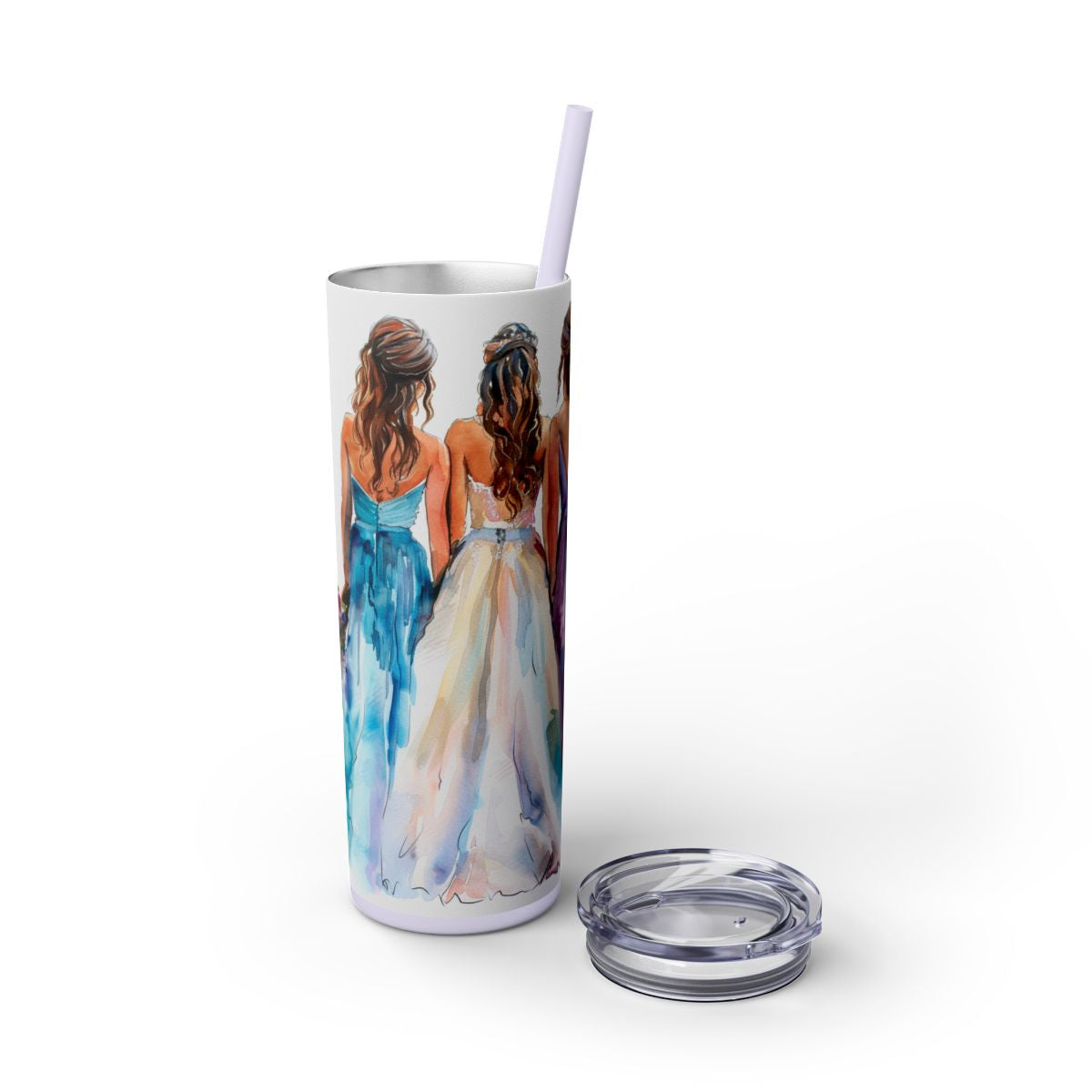 Elegant Bride Tumbler – Watercolor Wedding Gift for Future Mrs. - Sippincity