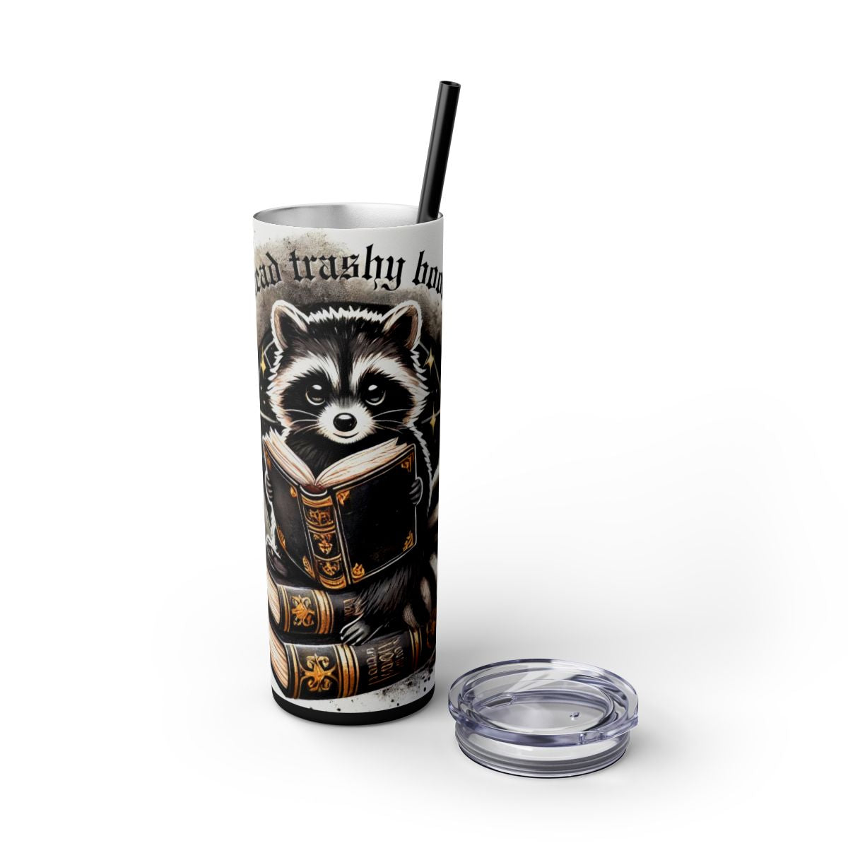 Funny Raccoon Book Lover 20 oz Tumbler – Smut Reader Gift - Sippincity