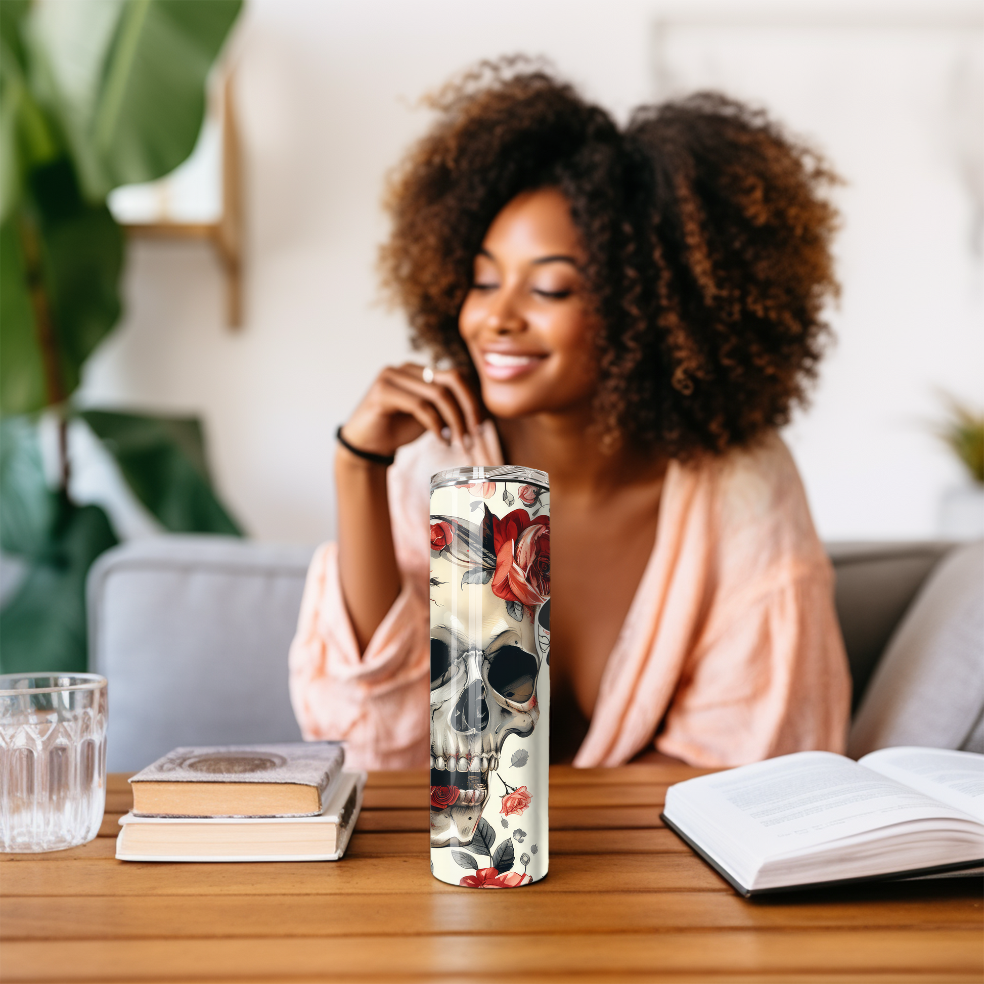 Skull & Roses Spicy Book Club Tumbler - Dark Romance Mug - Sippincity