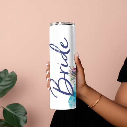 Elegant Bride Tumbler – Watercolor Wedding Gift for Future Mrs. - Sippincity