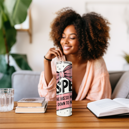 Reusable stainless steel cup with humorous saying, great gift for moms and besties