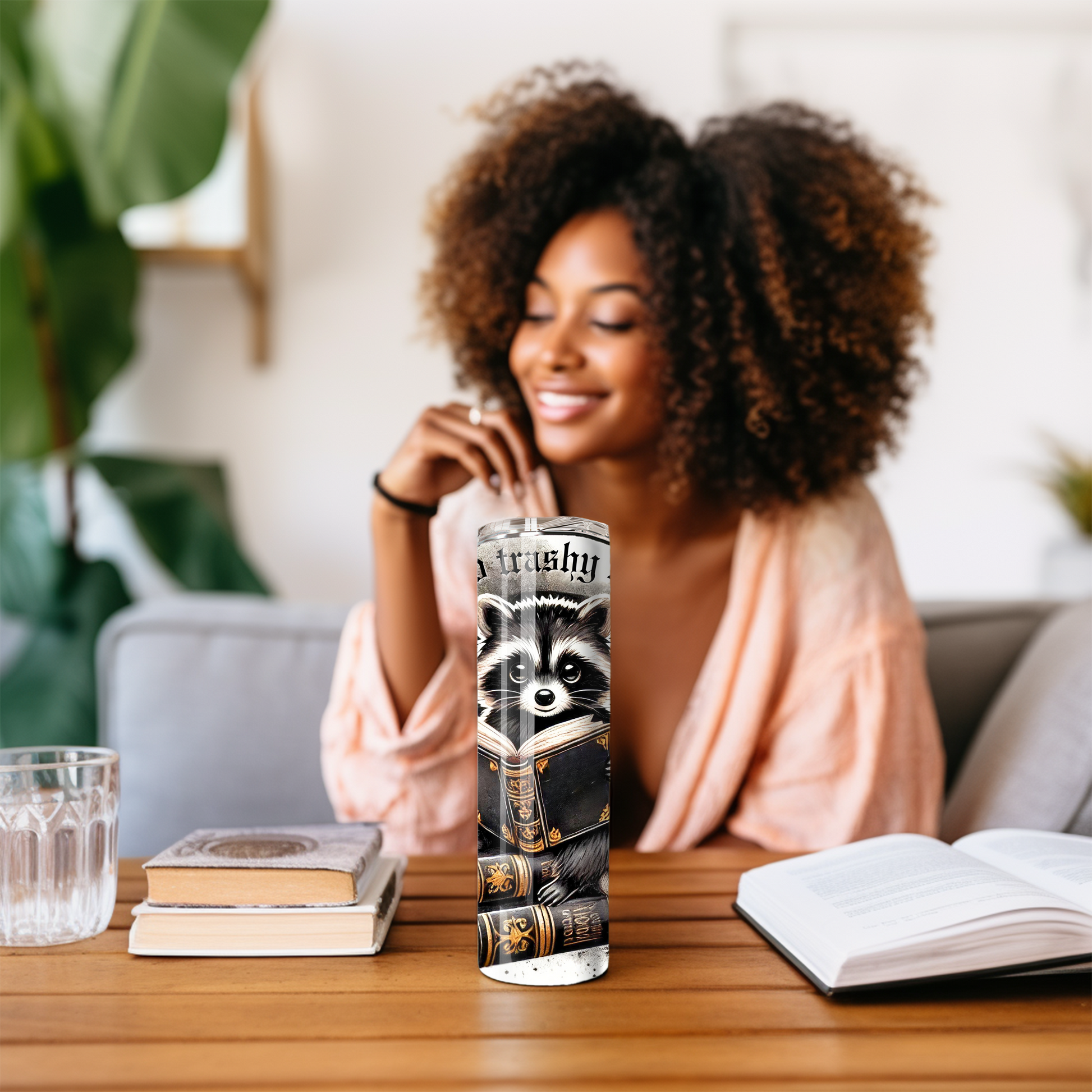 Funny Raccoon Book Lover 20 oz Tumbler – Smut Reader Gift - Sippincity