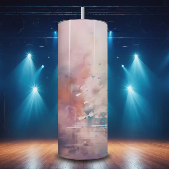 stainless steel skinny tumbler featuring a sculpted ballet motif Video
