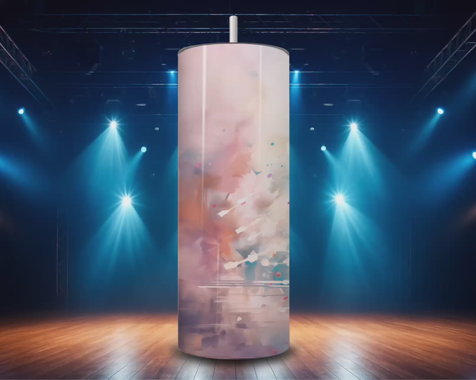 stainless steel skinny tumbler featuring a sculpted ballet motif Video